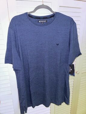 Buttercloth Men’s Short Sleeve Icy Cotton Crew Tee in Navy